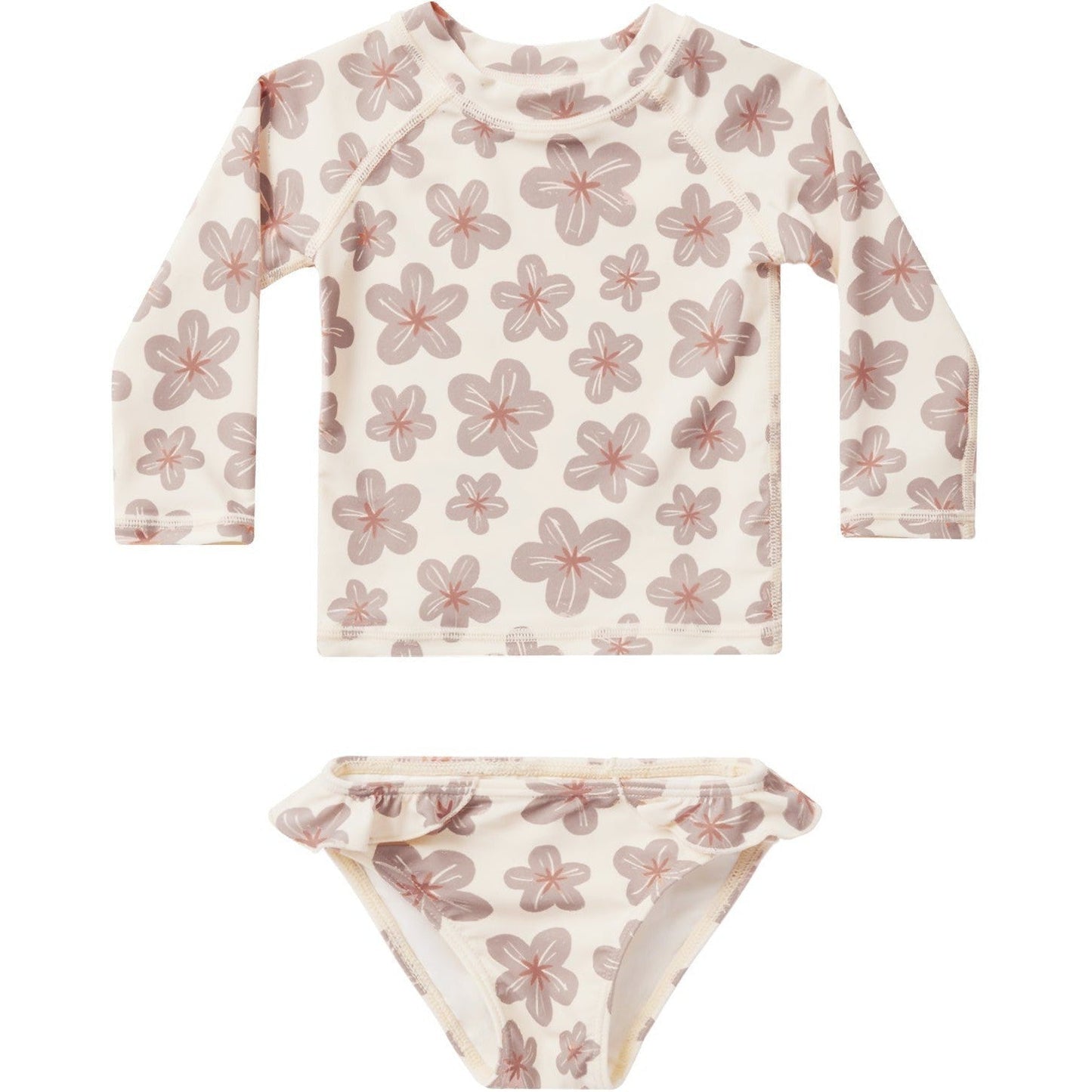 Rylee + Cru Maryn Rash Guard Set | Hibiscus