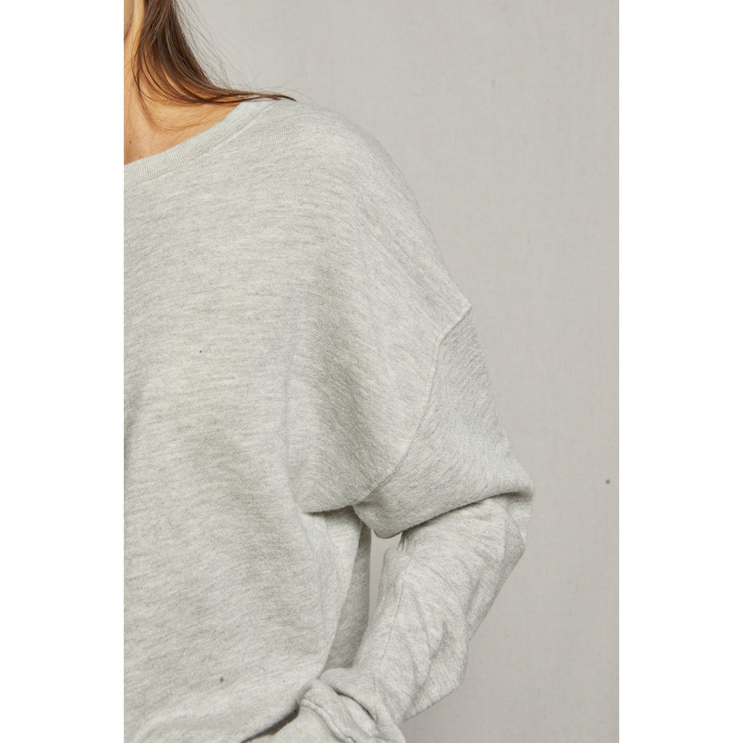 Tyler French Terry Sweatshirt | Heather Grey