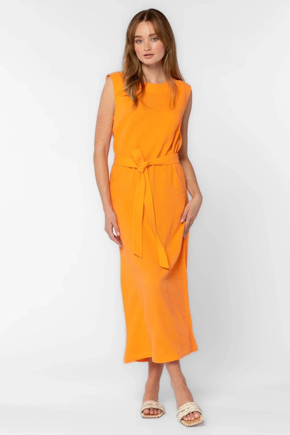Aurelie Tangerine Dress