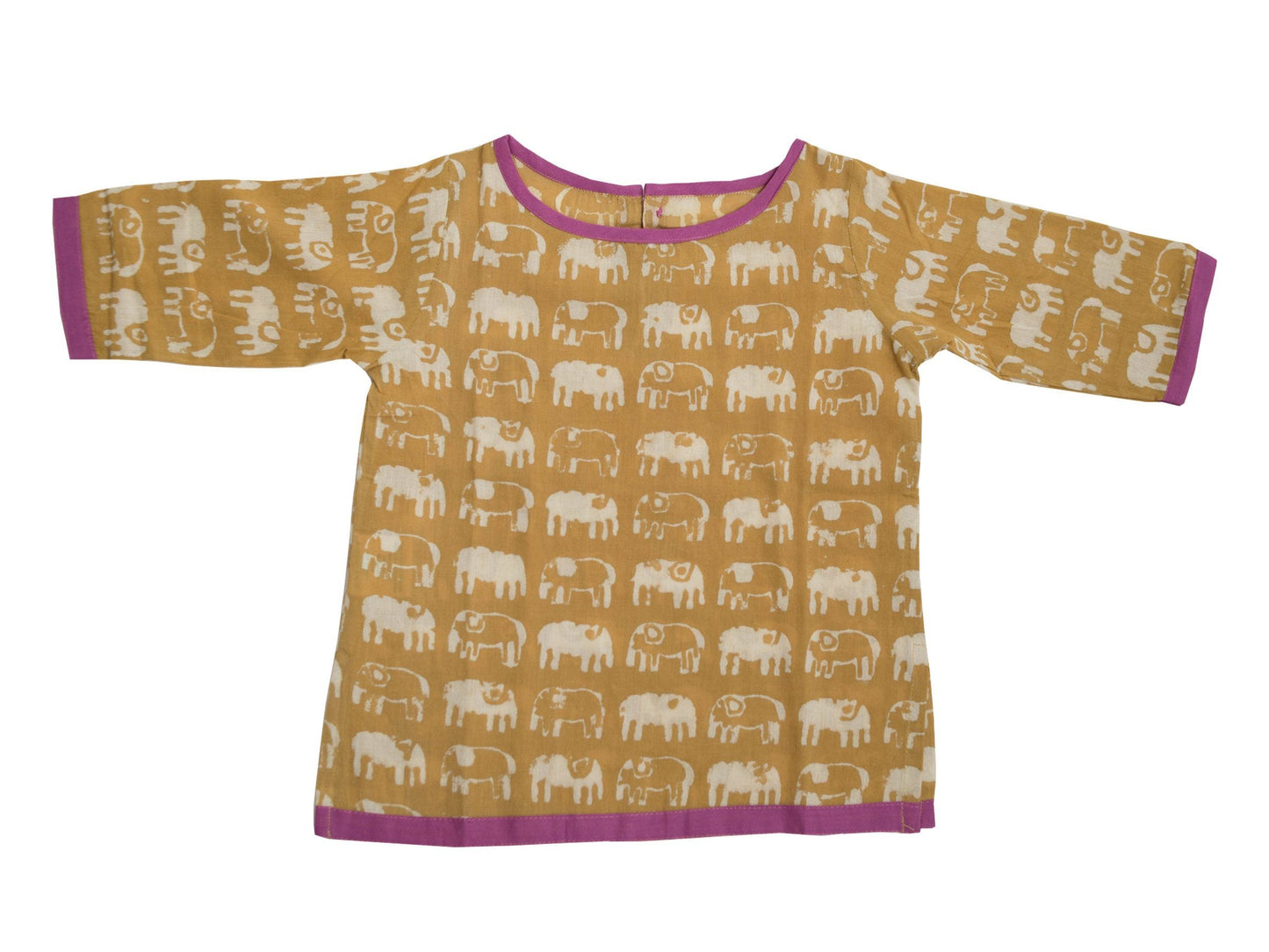 Baby Elephant Tunic Kids' + Baby Tops Mirasa Design 6m Forest Yellow