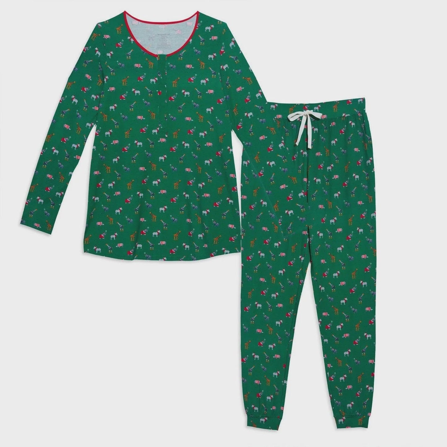 Jungle Bells Nursing Pajamas