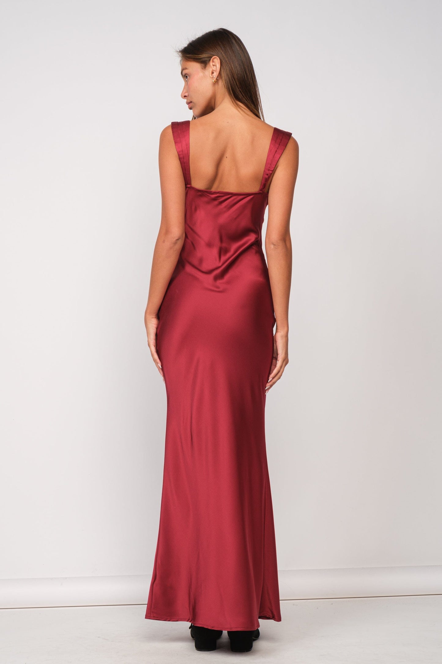 Lizzie Satin Maxi Dress