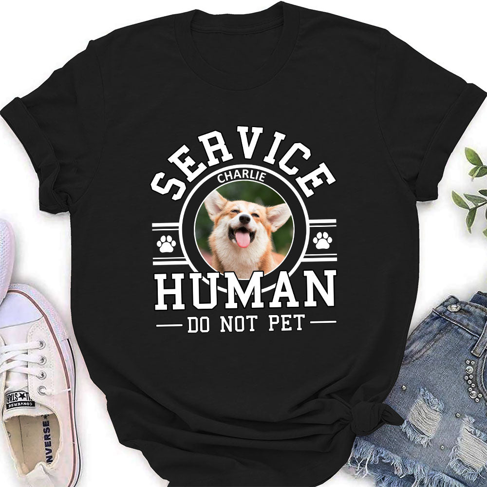Pet Service Human Logo - Personalized Custom Women's T-shirt