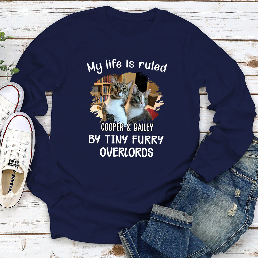 Cat Ruled My Life - Personalized Custom Long Sleeve T-shirt