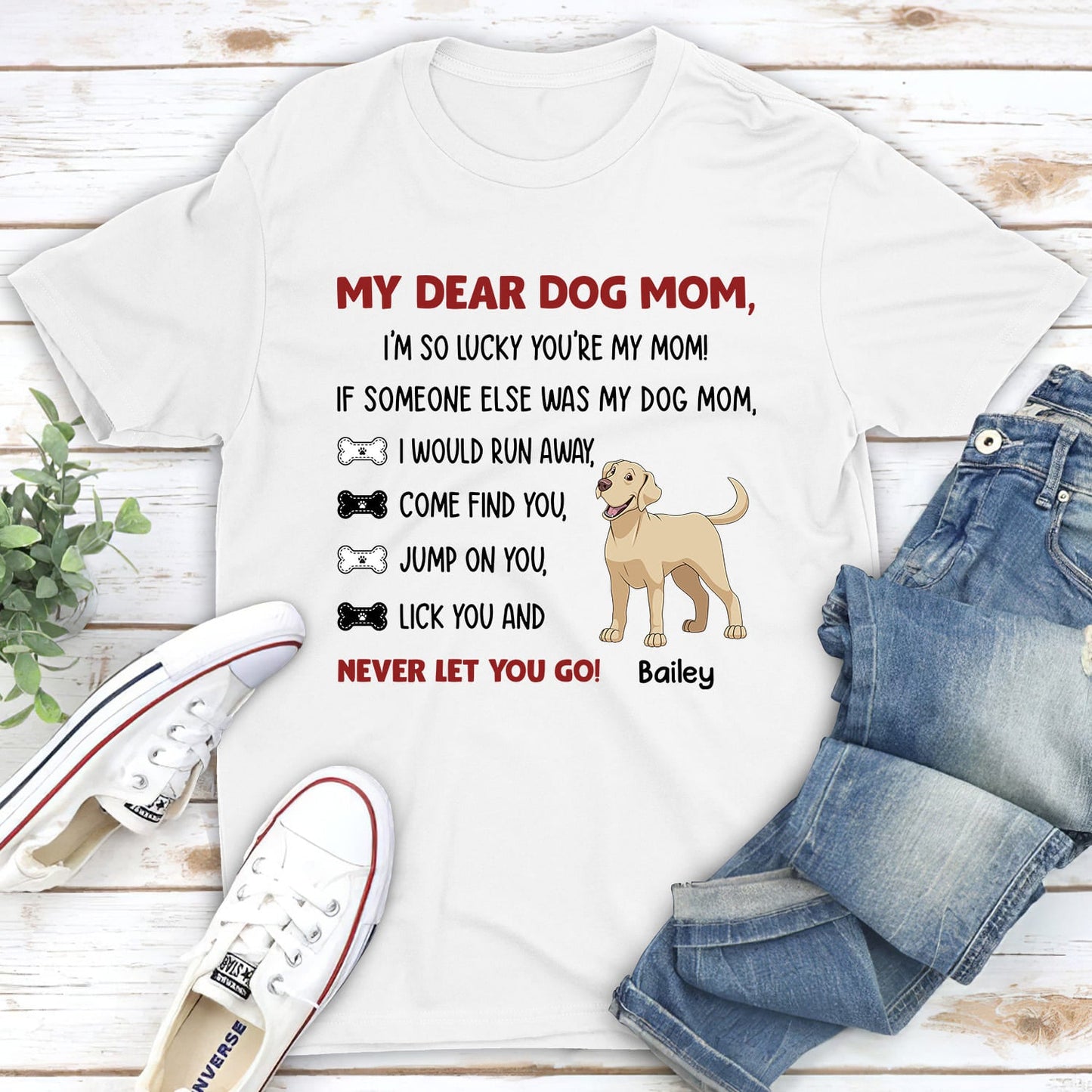 Never Let You Go - Personalized Custom Unisex T-shirt