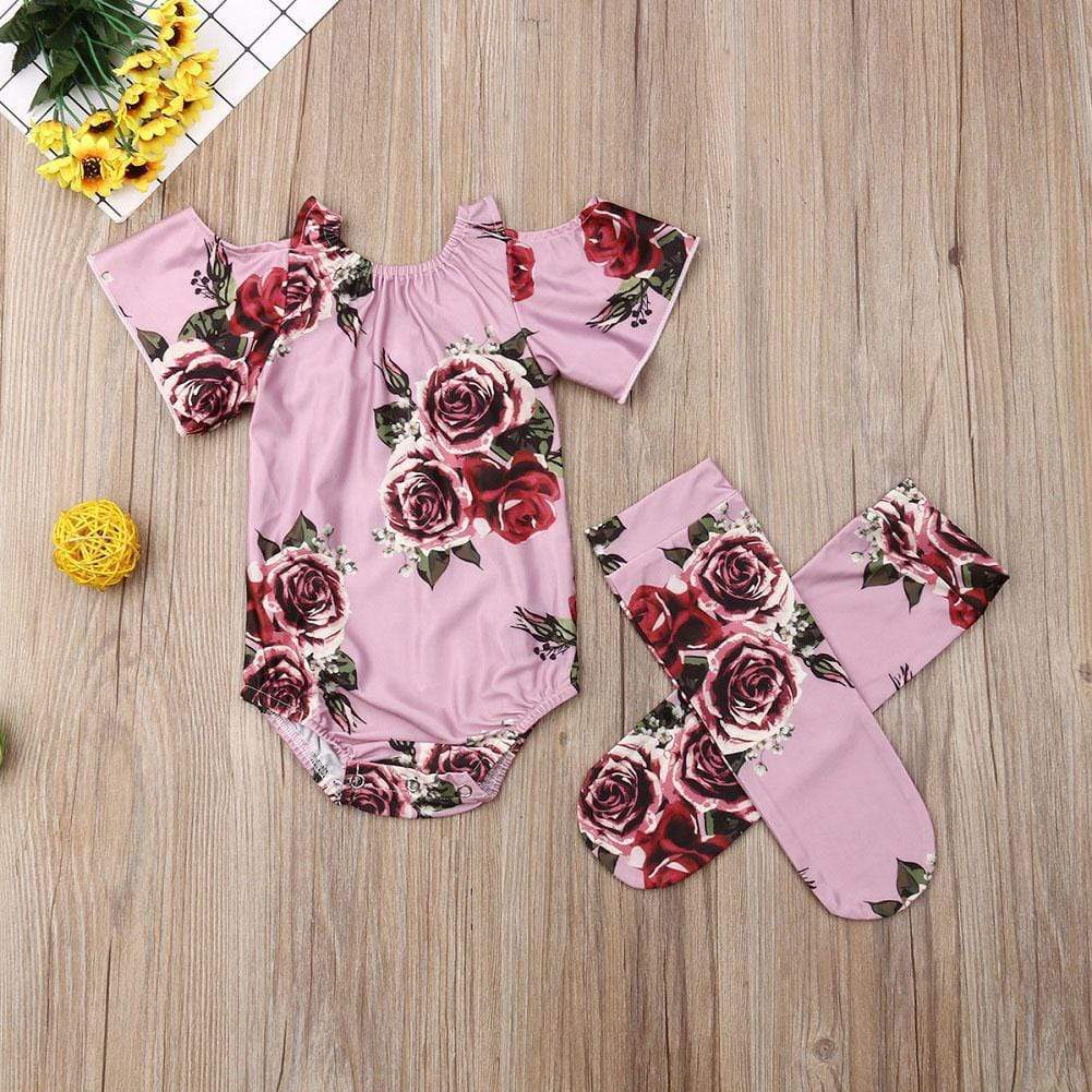 24M Floral Short Sleeve Romper