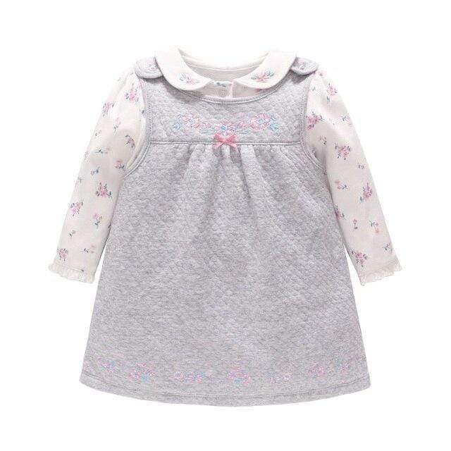 Gray / 12M Long Sleeves Cute dress