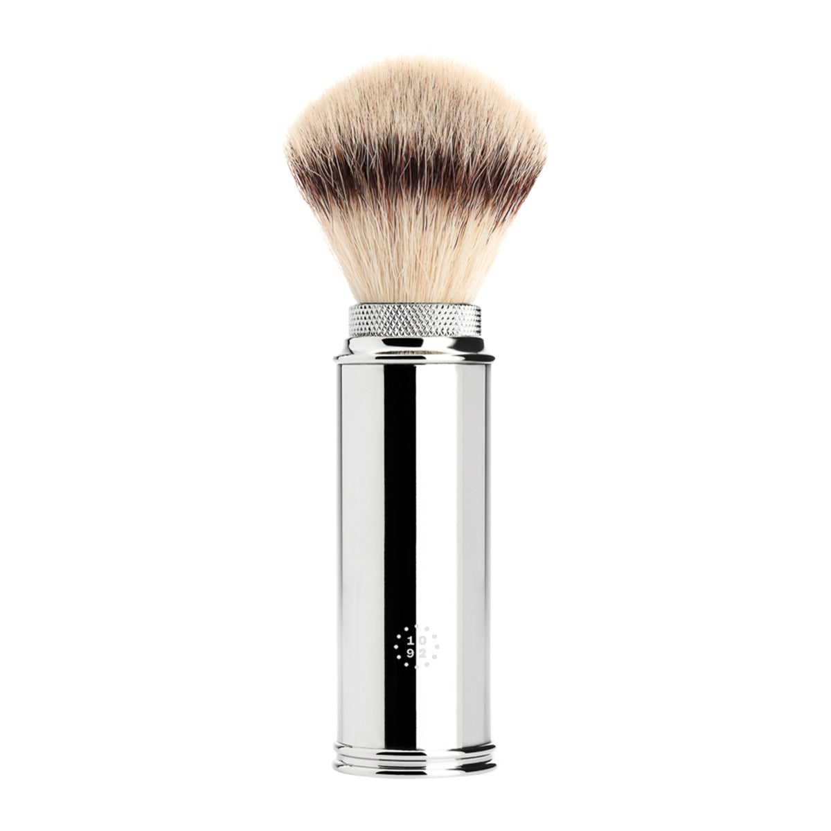One Thousand & Ninety Two Synthetic Travel Brush: Chrome