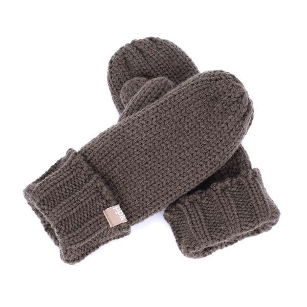 Peppercorn Kids Solid Mitten Brown