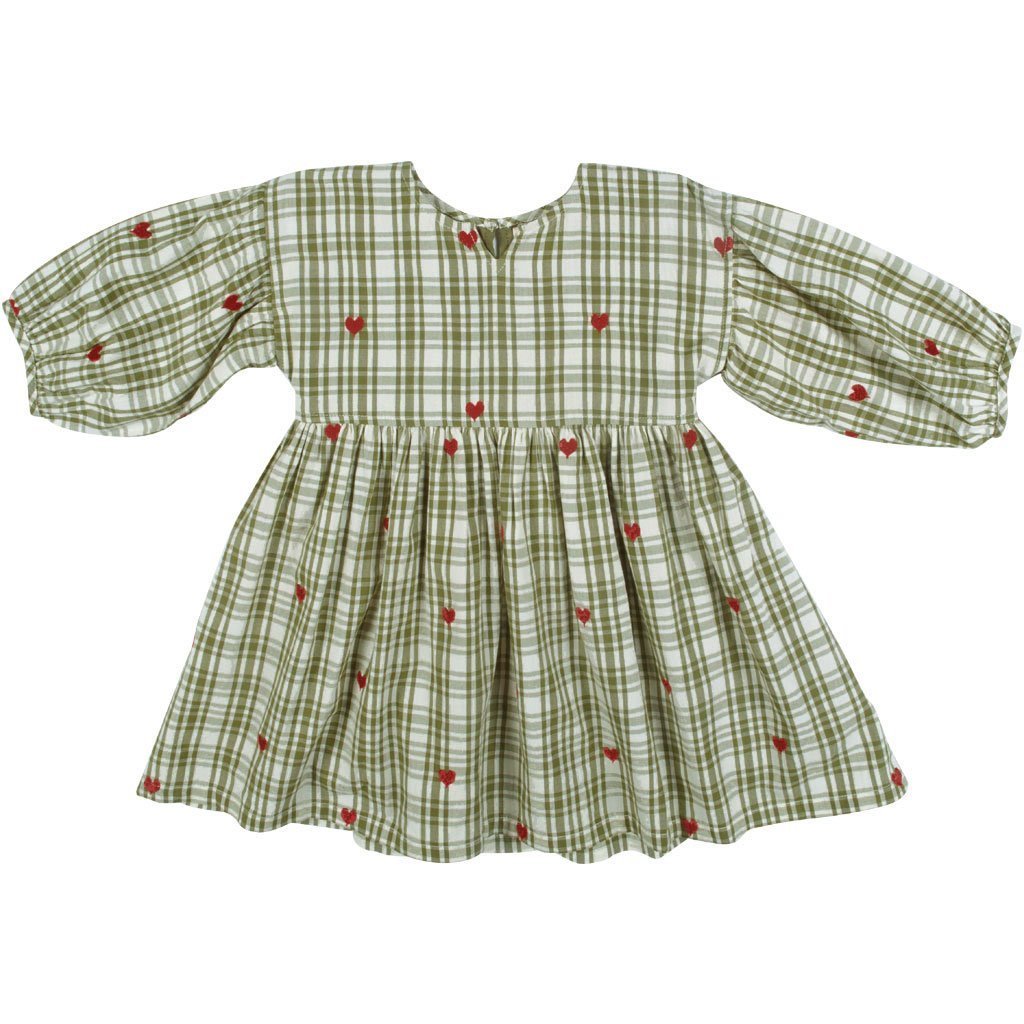 Pink Chicken Celeste Plaid w/ Hearts