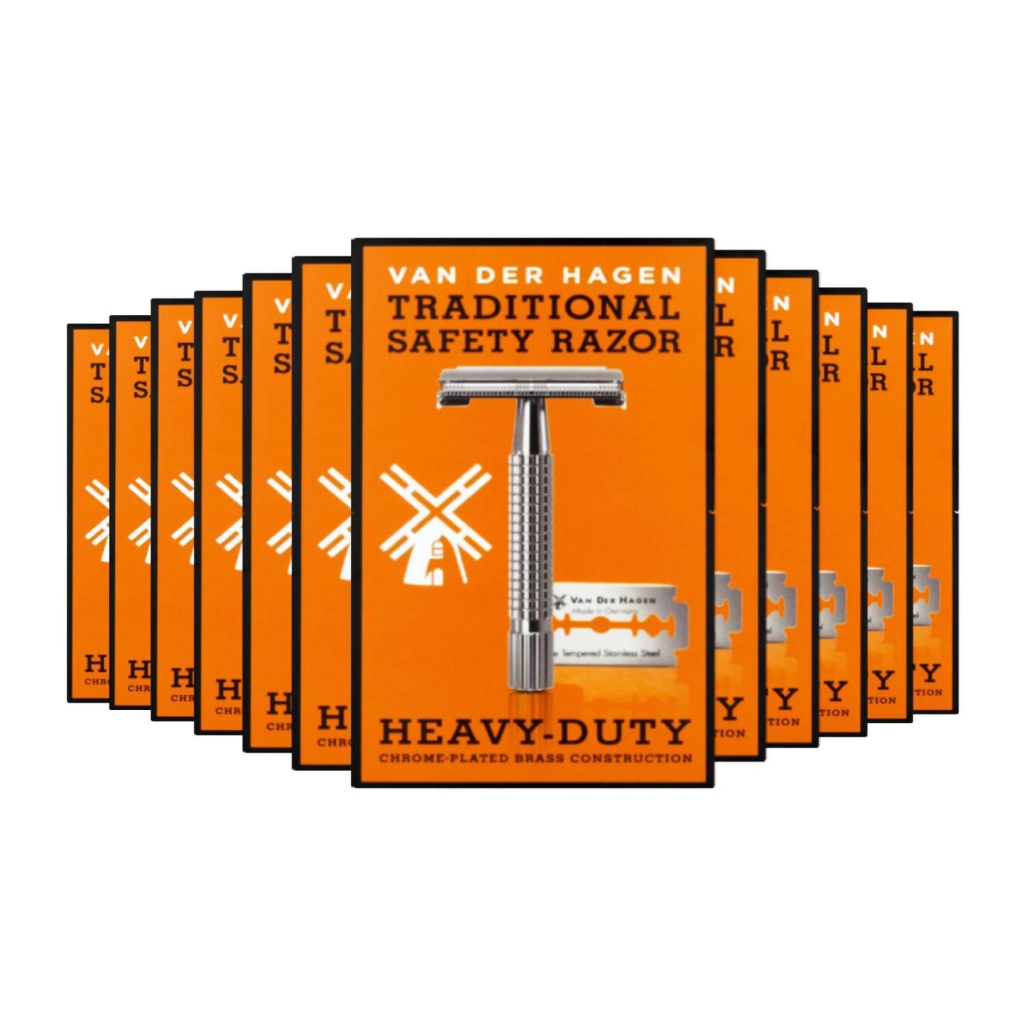 Van Der Hagen Traditional Safety Razor - 12 Pack