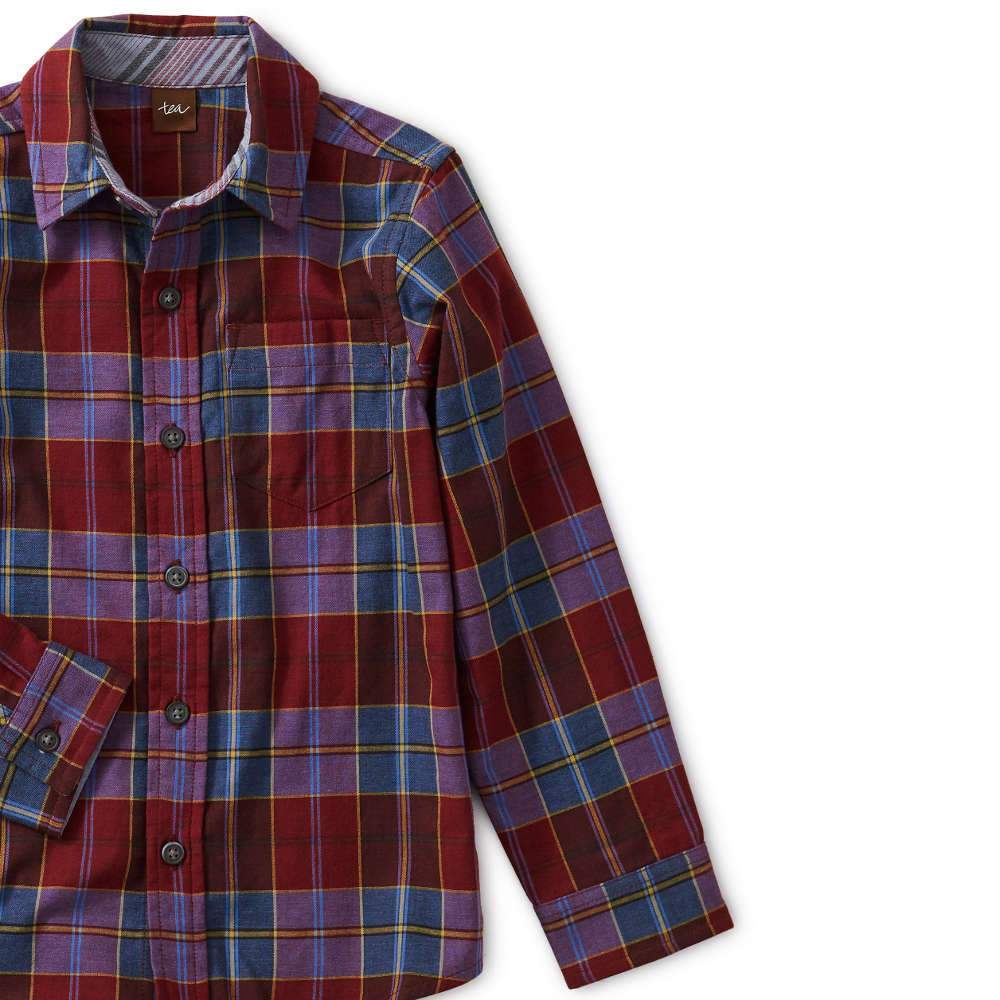 Tea Collection Family Plaid Button Up Shirt
