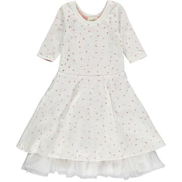 Vignette Annie Dress | Ivory & Pink Reverse