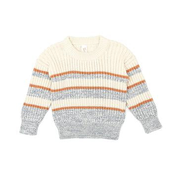 Tun Tun Henry Sweater | Blue & Camel & Natural