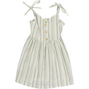 Vignette Penny Dress | Tan Stripe