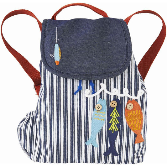Mud Pie Fishing Drawstring Backpack