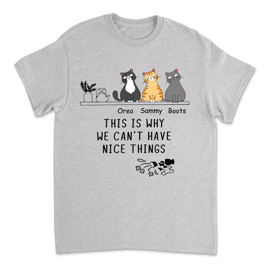 The Naughty Cats - Personalized Custom Unisex T-shirt