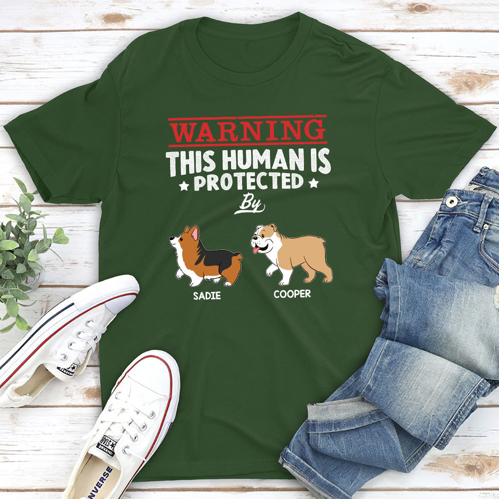 Human Protected By - Personalized Custom Unisex T-shirt
