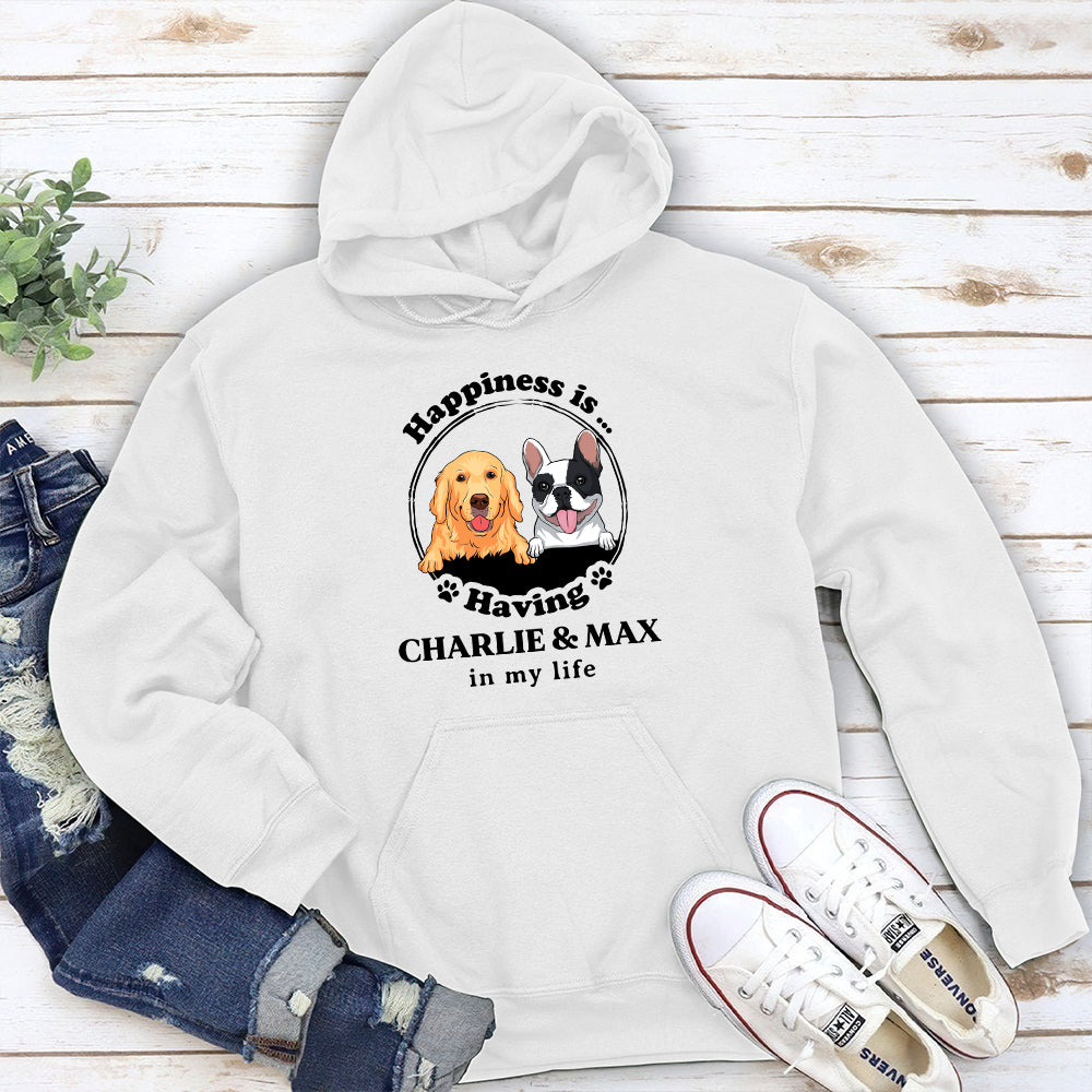 Happiness Is - Personalized Custom Hoodie