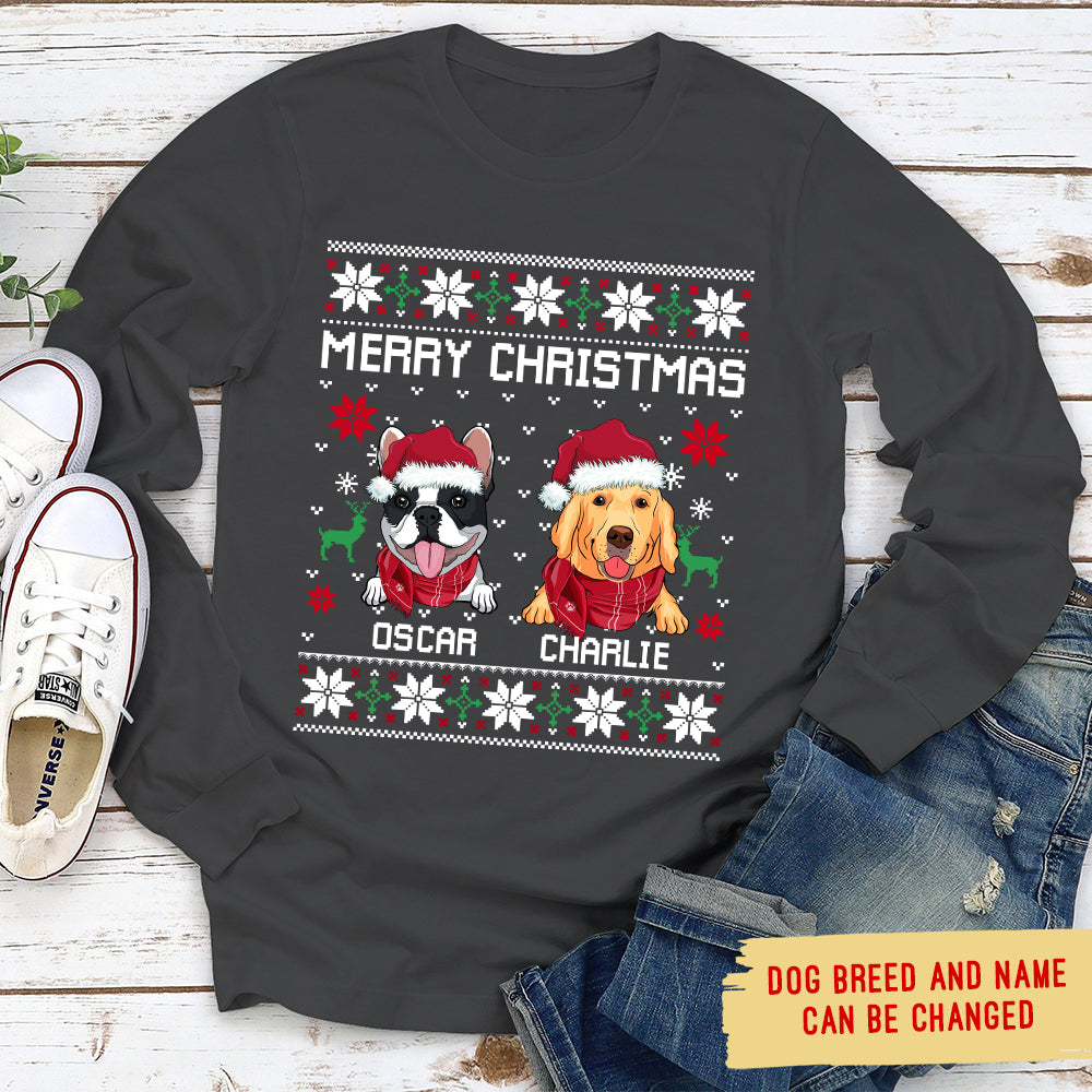 Merry Christmas - Personalized Custom Long Sleeve T-shirt