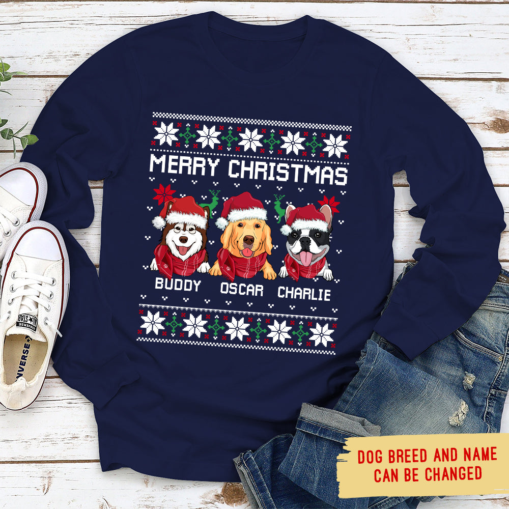 Merry Christmas - Personalized Custom Long Sleeve T-shirt