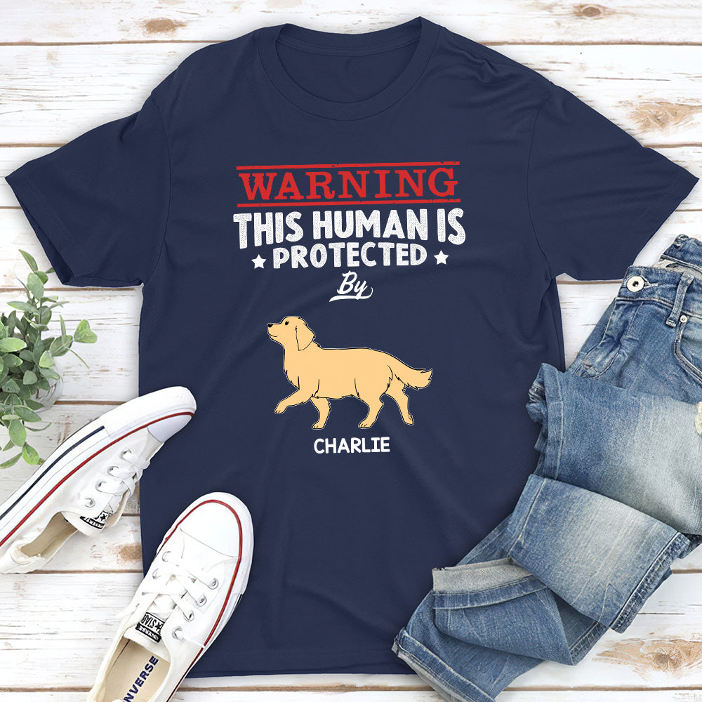 Human Protected By - Personalized Custom Unisex T-shirt