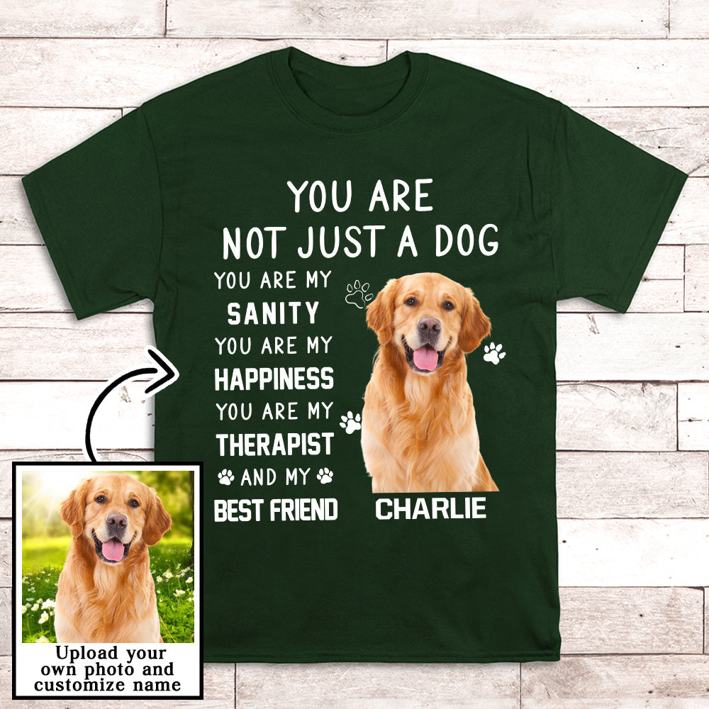 Not Just Dog Photo - Personalized Custom Photo Unisex T-shirt