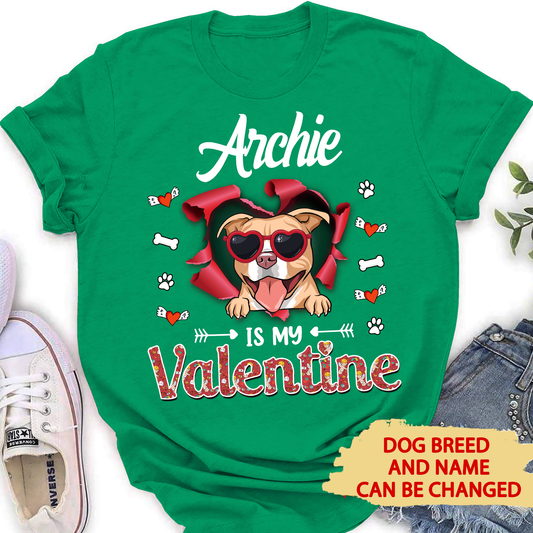 Dog Valentine - Personalized Custom Unisex T-shirt