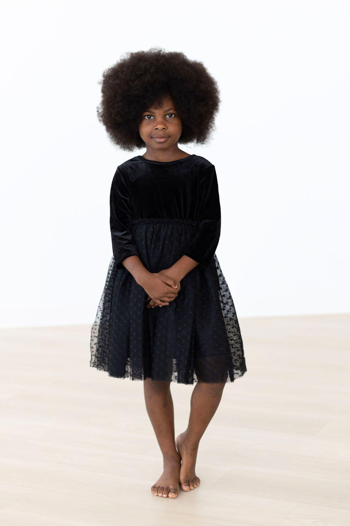 Mila & Rose Black Velvet Tutu Dress