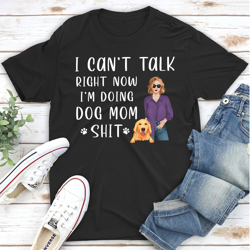 Doing Dog Mom - Personalized Custom Unisex T-shirt