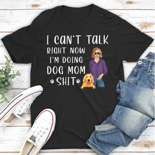 Doing Dog Mom - Personalized Custom Unisex T-shirt