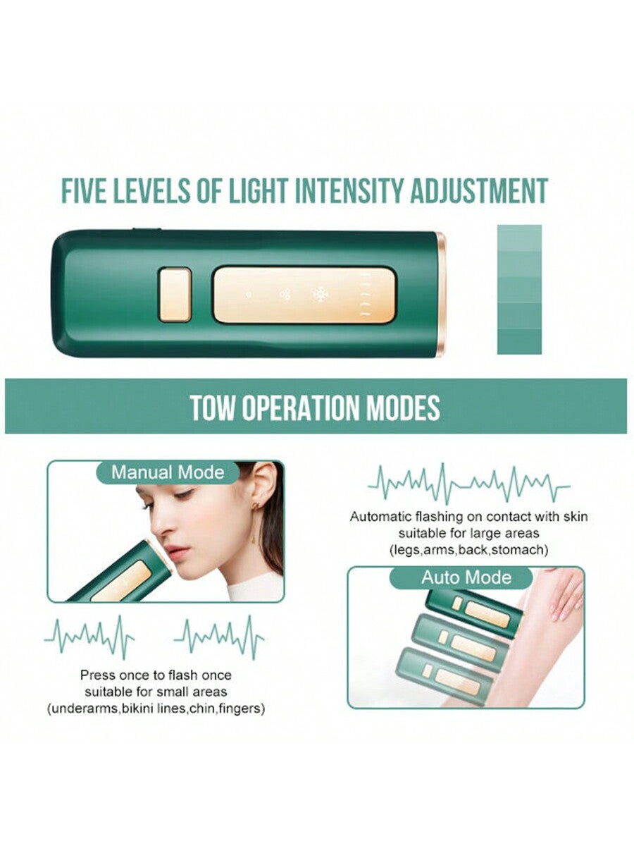 Mini Laser Permanent Home Handle Portable Electric Epilator Ice Cooling IPL Hair Remover device