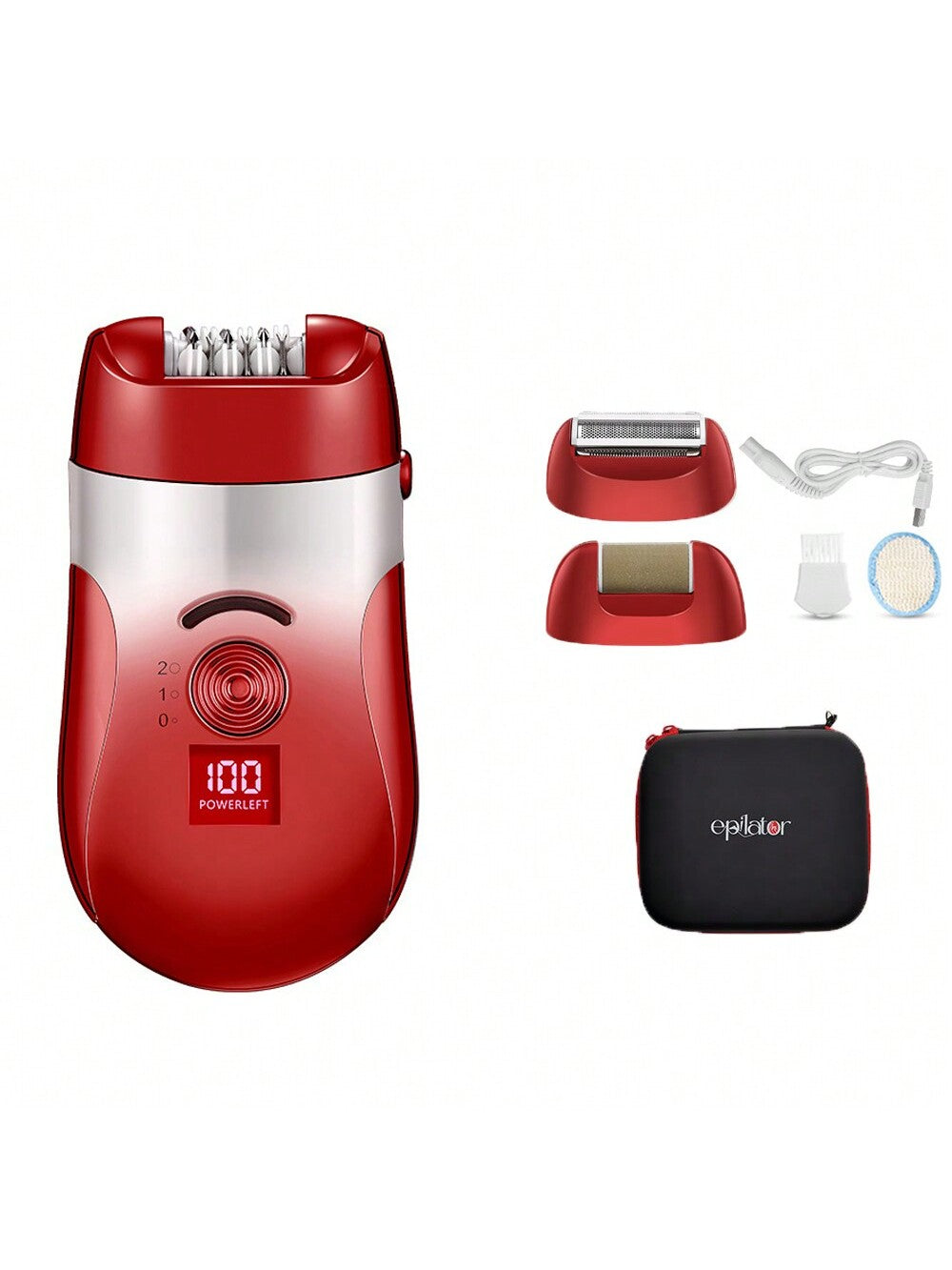 3 In1 Women's Body Hair Trimmer Waterproof Rechargeable Wet and Dry Electric Epilator