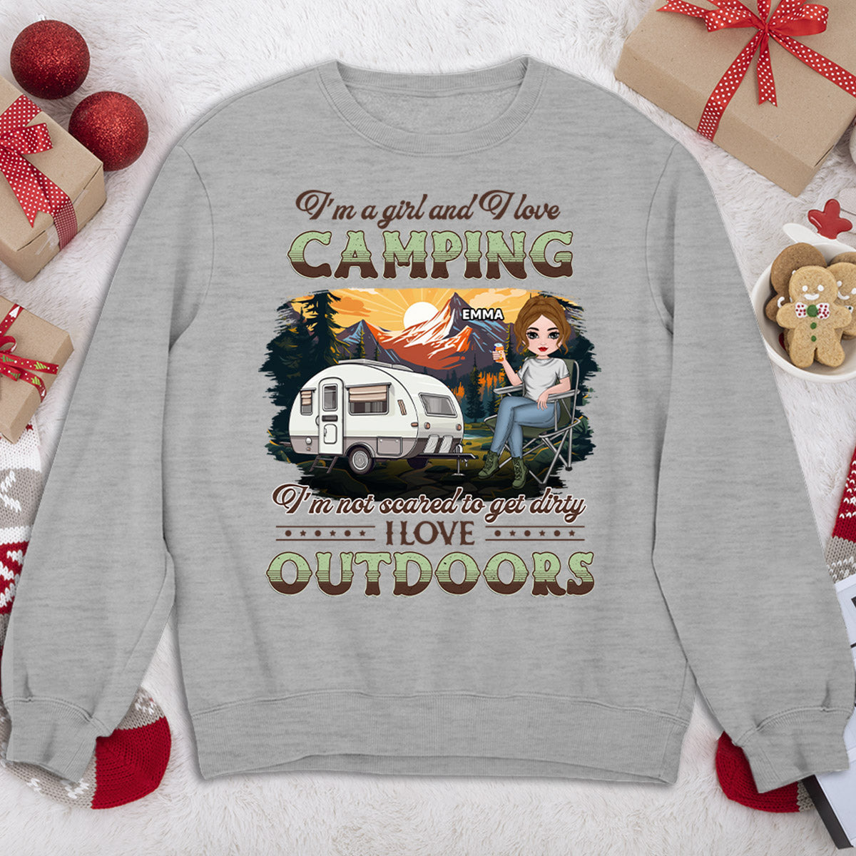 Camping Lover - Personalized Custom Sweatshirt