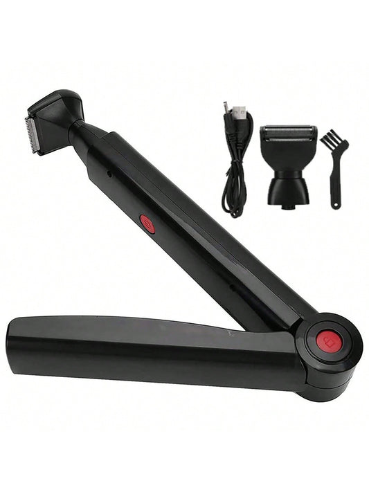 Back & Body Cordless Rechargeable Electric Shaver For Man Women, Extra Long Handle Electric Body Groomer With Extra Shaving Tip