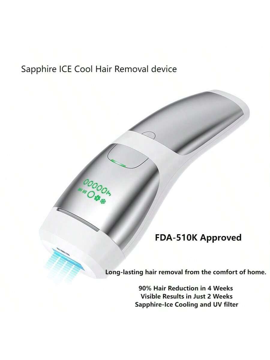 Sapphire Hair Removal Device For Women Men At Home  Permanent For Facial Legs Arms Bikini Line Whole Body Treatment
