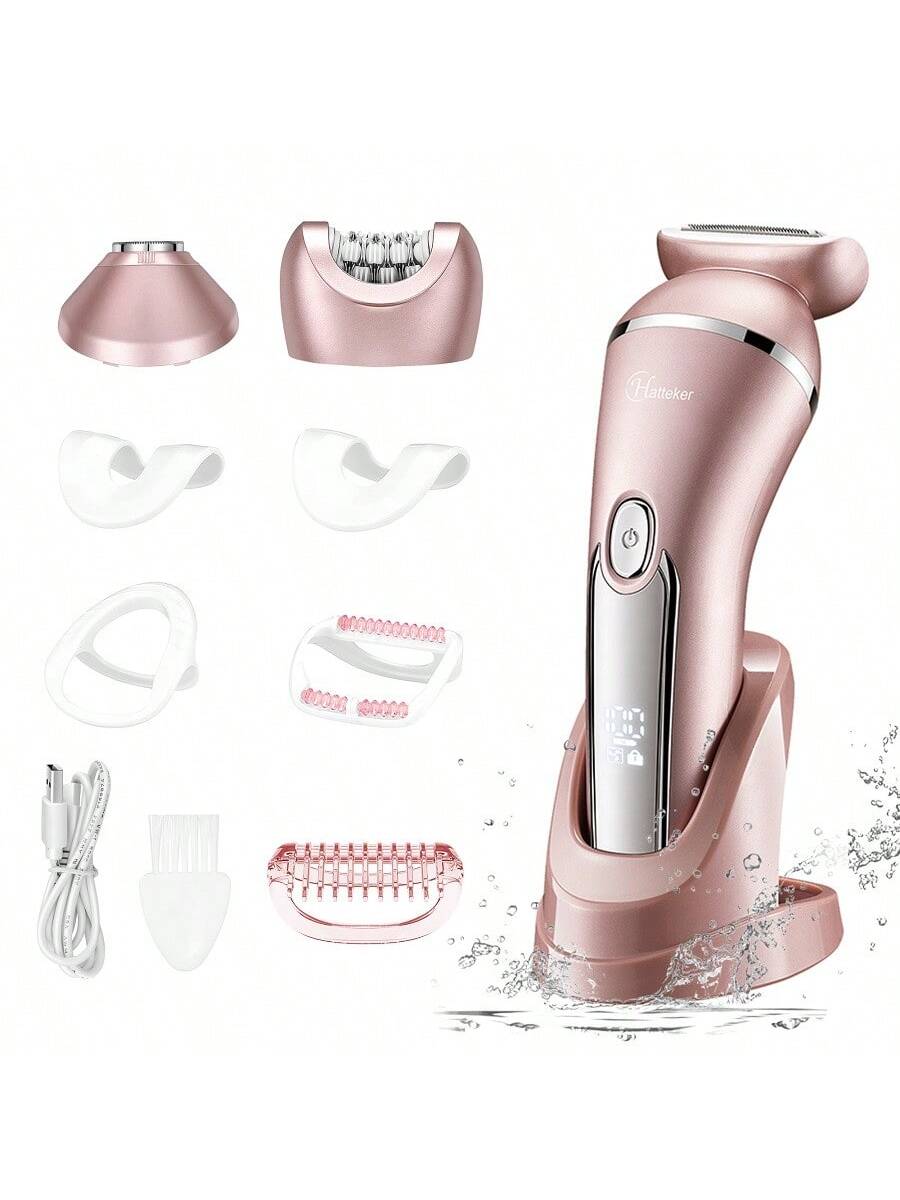 1pc Women'S Multifunctional Waterproof Electric Shaver For Whole Body