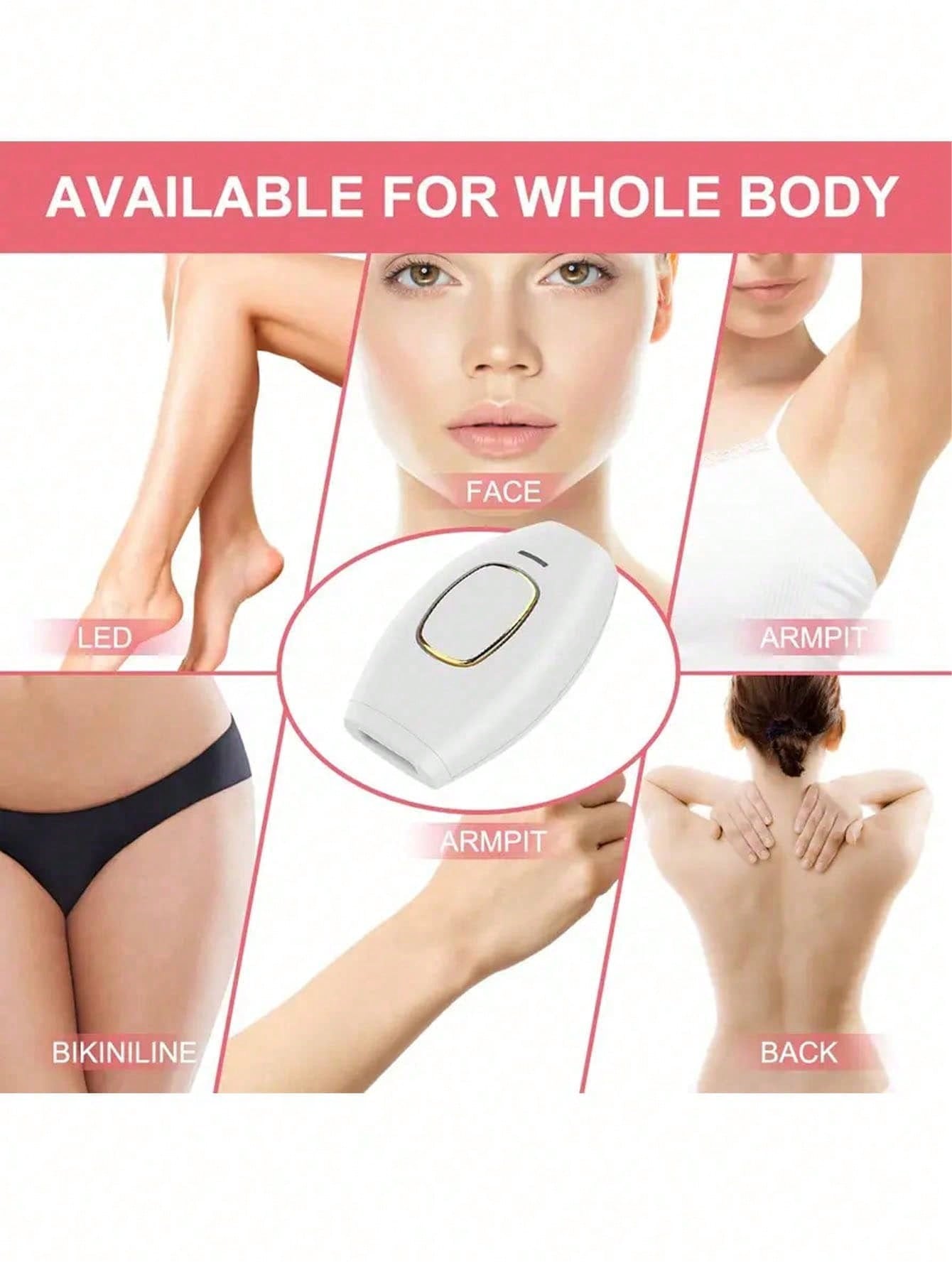 Laser Freezing Point Hair Remover - Laser Photon Painless Removal Of Armpit Leg Lip Hair Tender Shaver - Suitable For Body Part Hair