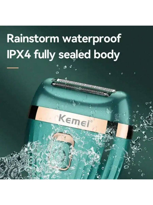 Kemei Km-393 New Safe & Painless Electric Hair Remover, Waterproof Portable Mini Lady Shaver For Full Body