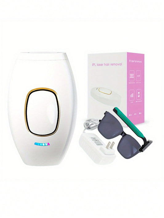 Painless Laser Hair Removal Device For Home Use, 500,000 Flash Professional Ipl Hair Remover Suitable For Women's Body, Bikini Area, Color Random, Ac Powered