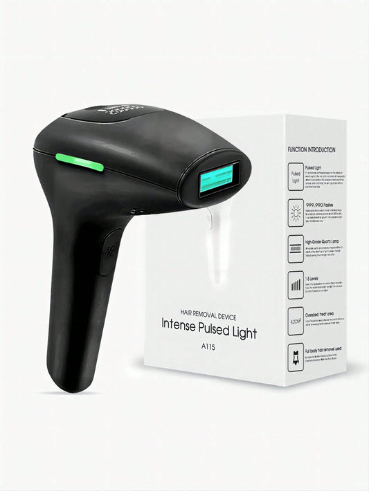 1pc Black Plug Powered Epilator 999,990 Flashes Hair Removal Device For Women Body A8X202-2