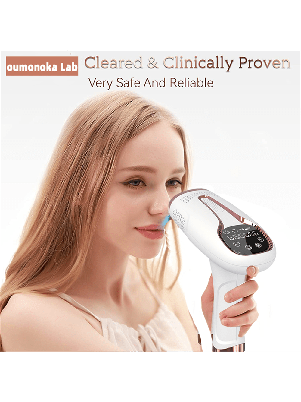 Painless Epilator,Laser Hair Removal Device, IPL Hair Removal For Women And Men, 3-In-1 At-Home Permanent Hair Removal Device 5 Levels Upgraded 999990 Flashes Hair Remover For Whole Body Armpits Back Legs Arms Face Bikini Line, Corded,Reduce Hair