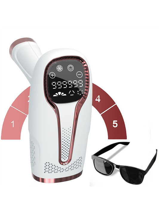 Painless Epilator,Laser Hair Removal Device, IPL Hair Removal For Women And Men, 3-In-1 At-Home Permanent Hair Removal Device 5 Levels Upgraded 999990 Flashes Hair Remover For Whole Body Armpits Back Legs Arms Face Bikini Line, Corded,Reduce Hair