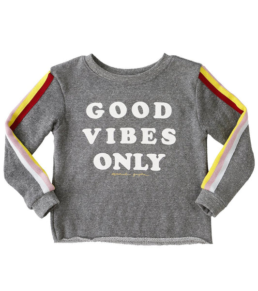 Spiritual Gangster Kids Good Vibes Only Yoga Crop Sweatshirt - 8