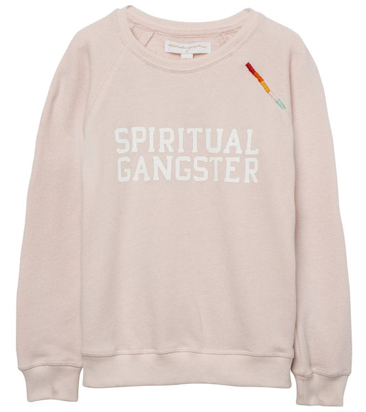 Spiritual Gangster Girls SG Varsity Crew Neck Pullover