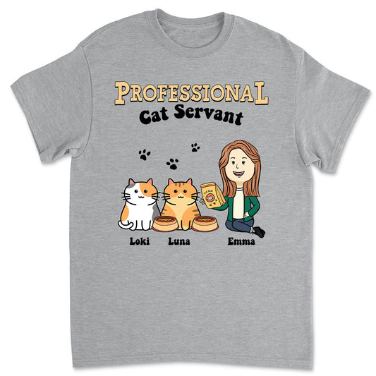 The Cat Servant - Personalized Custom Unisex T-shirt