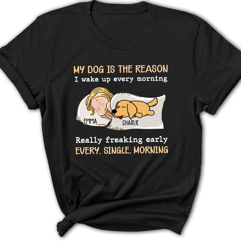My Pet Is The Reason - Personalized Custom Women's T-shirt