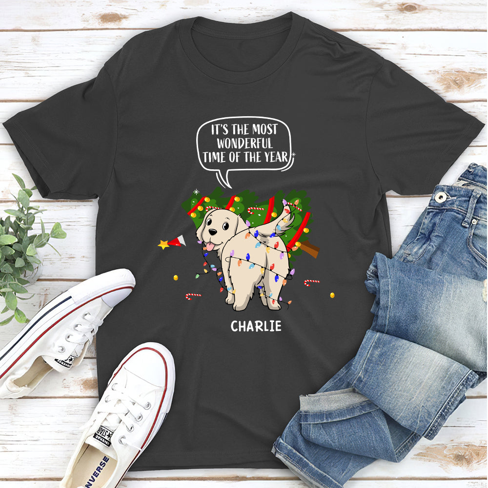 Wonderful Time Christmas - Personalized Custom Unisex T-Shirt