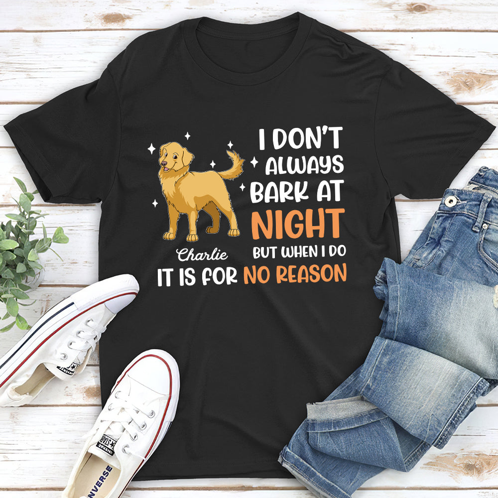 Bark At Night - Personalized Custom Unisex T-shirt