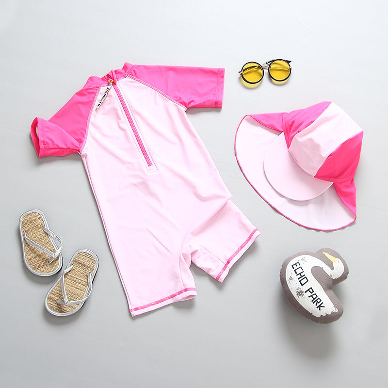 Charming Flamingo UV Protection Swimwear Set